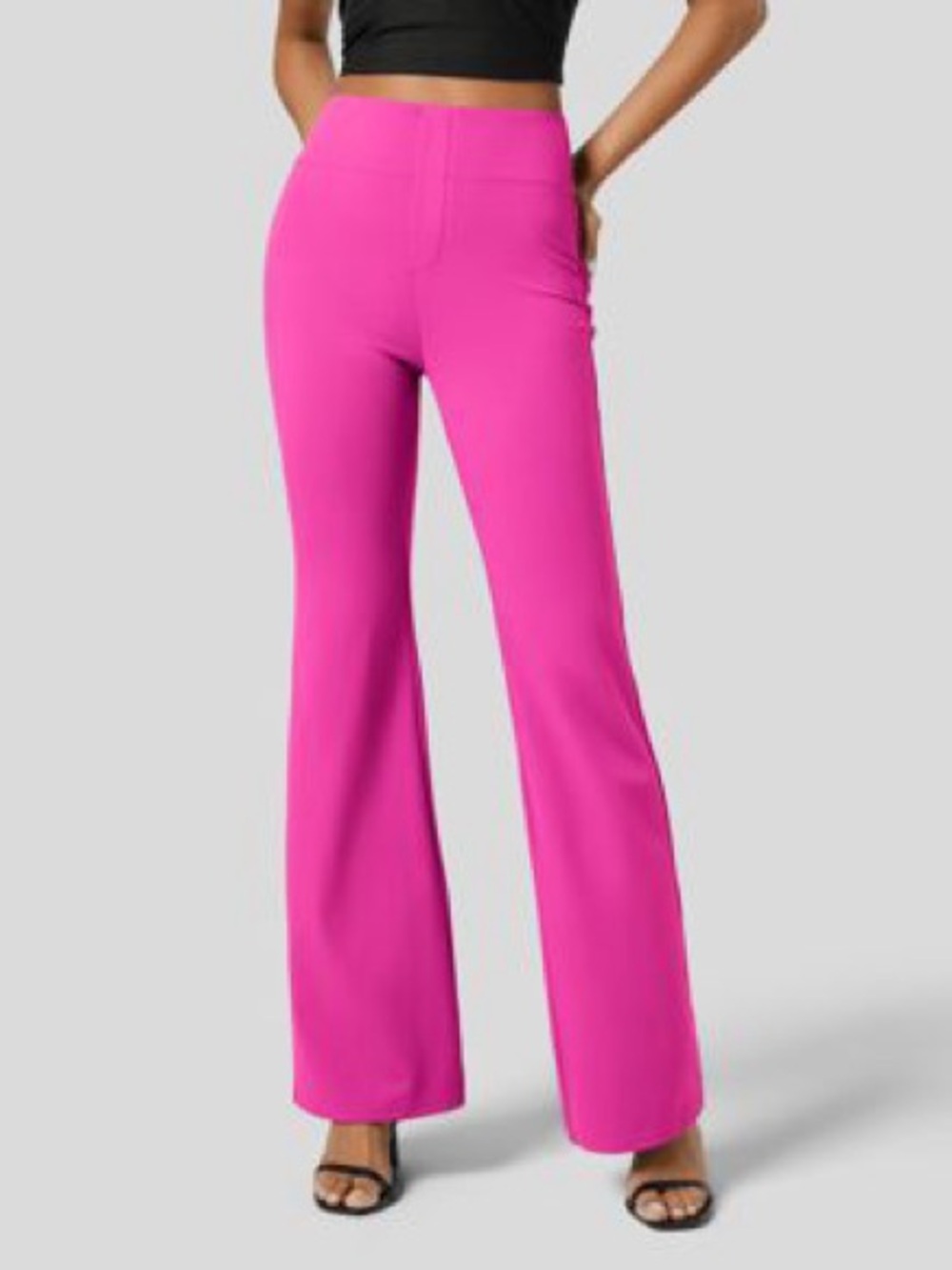 HALARA Fuchsia Boot-Cut Flare Pants